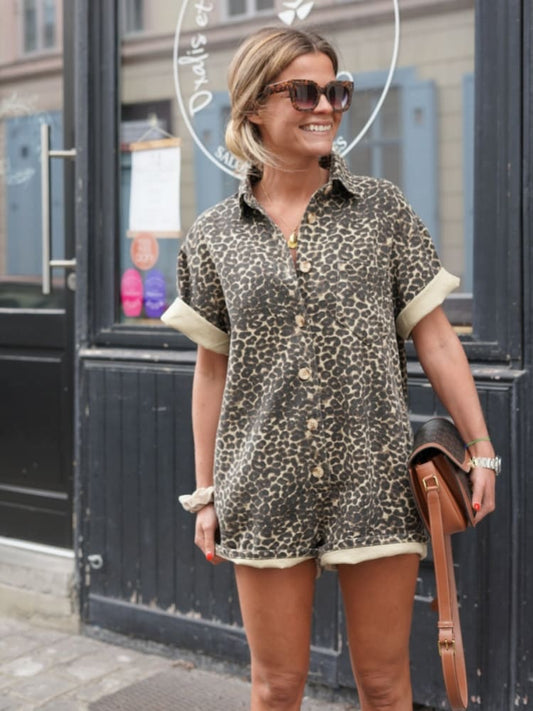 Phaedra - Cheetah Jumpsuit