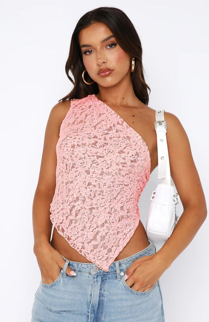 Phoenix - Lace Tie-Up Top