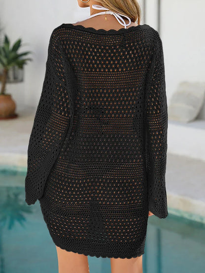 Women's Crocheted Cover-Up Dress