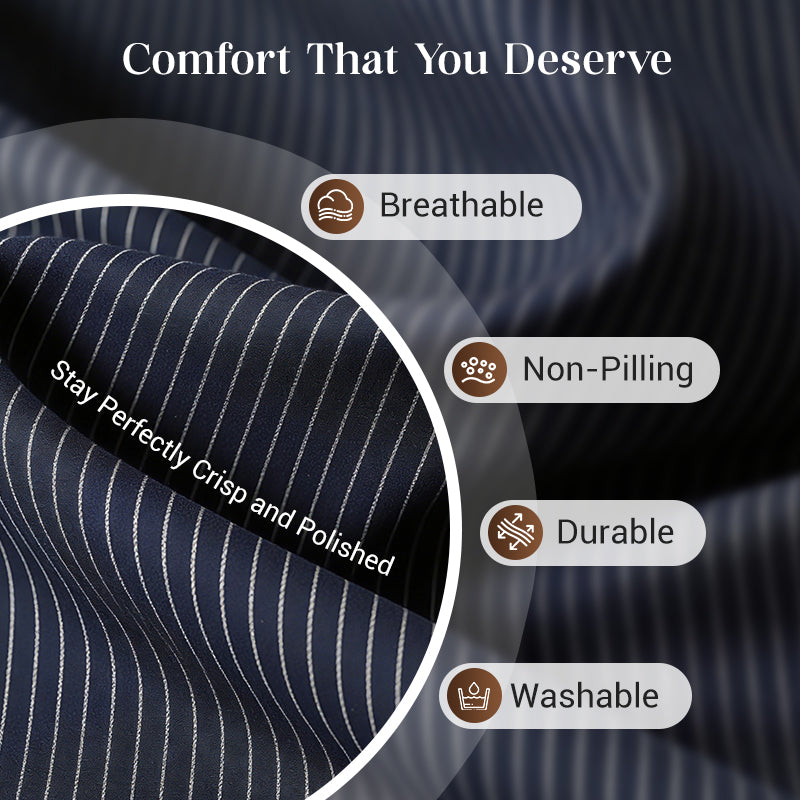 Women's Pinstripe Double-Breasted Suit Set