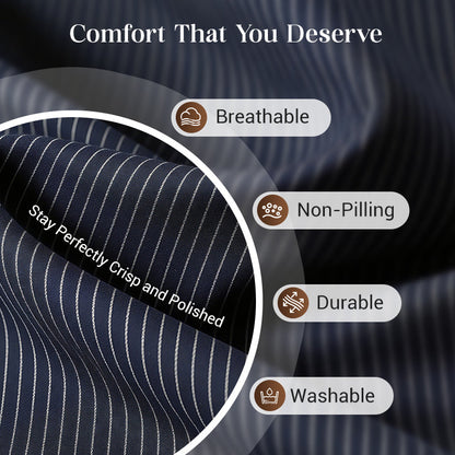 Women's Pinstripe Double-Breasted Suit Set