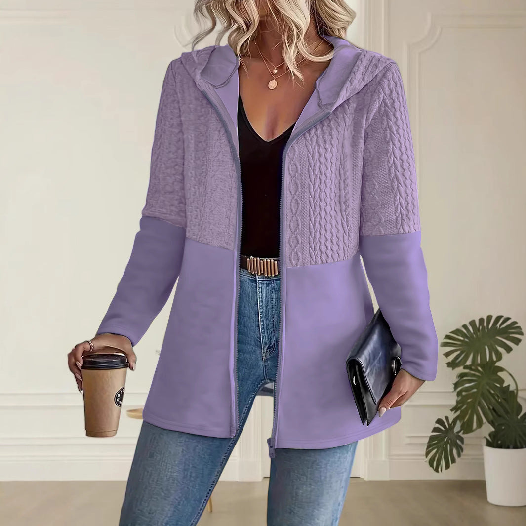 Valentina | Knitted Zip Hoodie