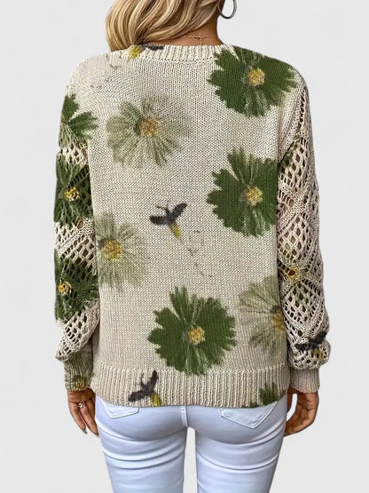 Beatrice | Floral Knit Jumper