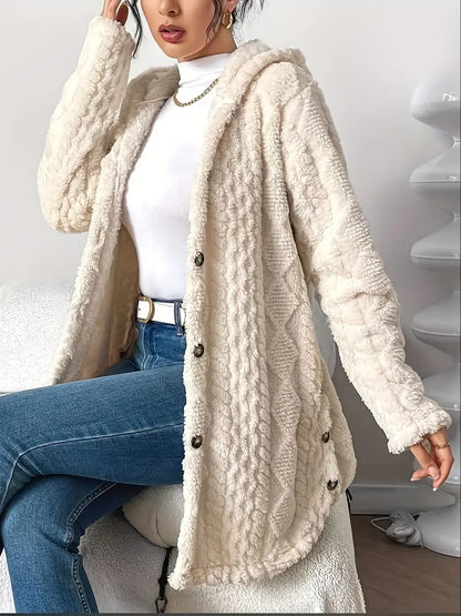 Jessica | Plush Hooded Cardigan