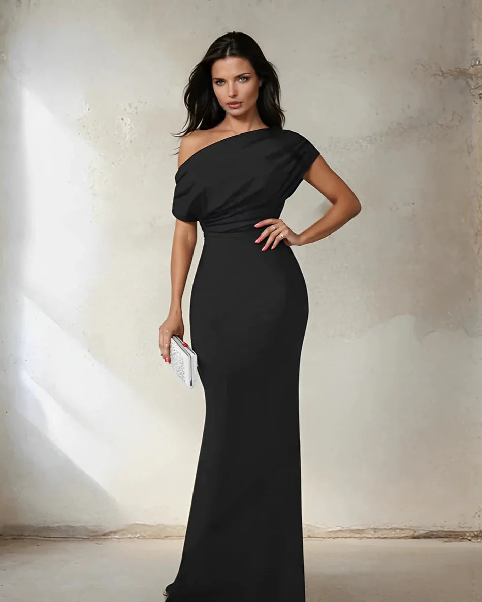 Off-Shoulder Bodycon Maxi Dress