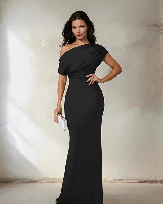 Off-Shoulder Bodycon Maxi Dress
