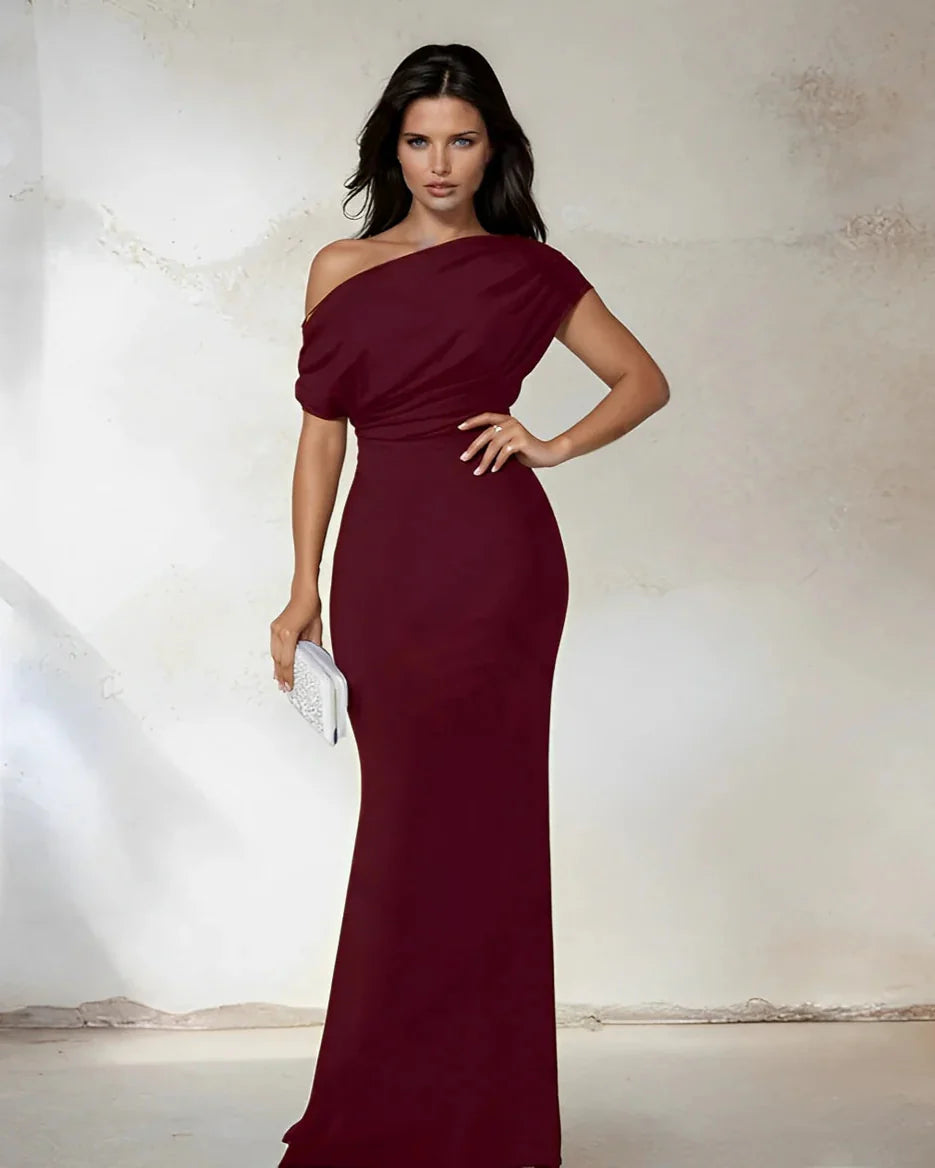 Off-Shoulder Bodycon Maxi Dress