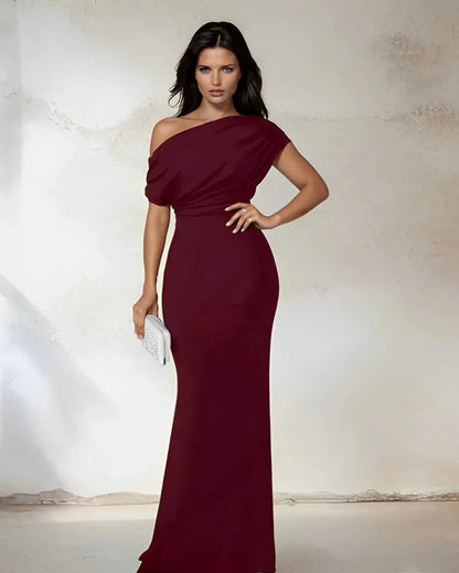Off-Shoulder Bodycon Maxi Dress