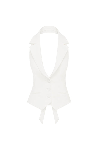 Ashlyn - Halter-neck Collar Top