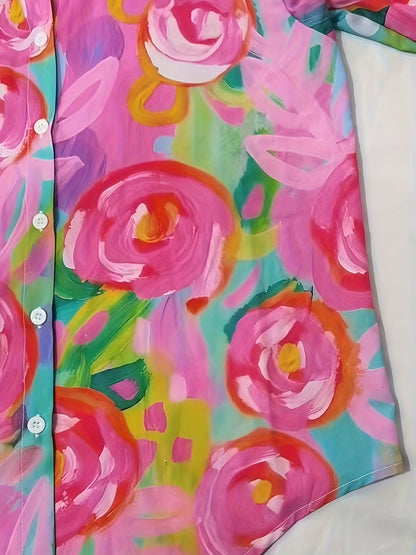 Elara | Vibrant Floral Blouse