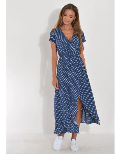 Julia - Elegant V-Neck Dress with a Flattering Fit